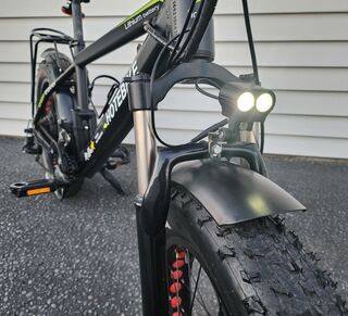 LED Light on a quality Electric Bike - Hotebike